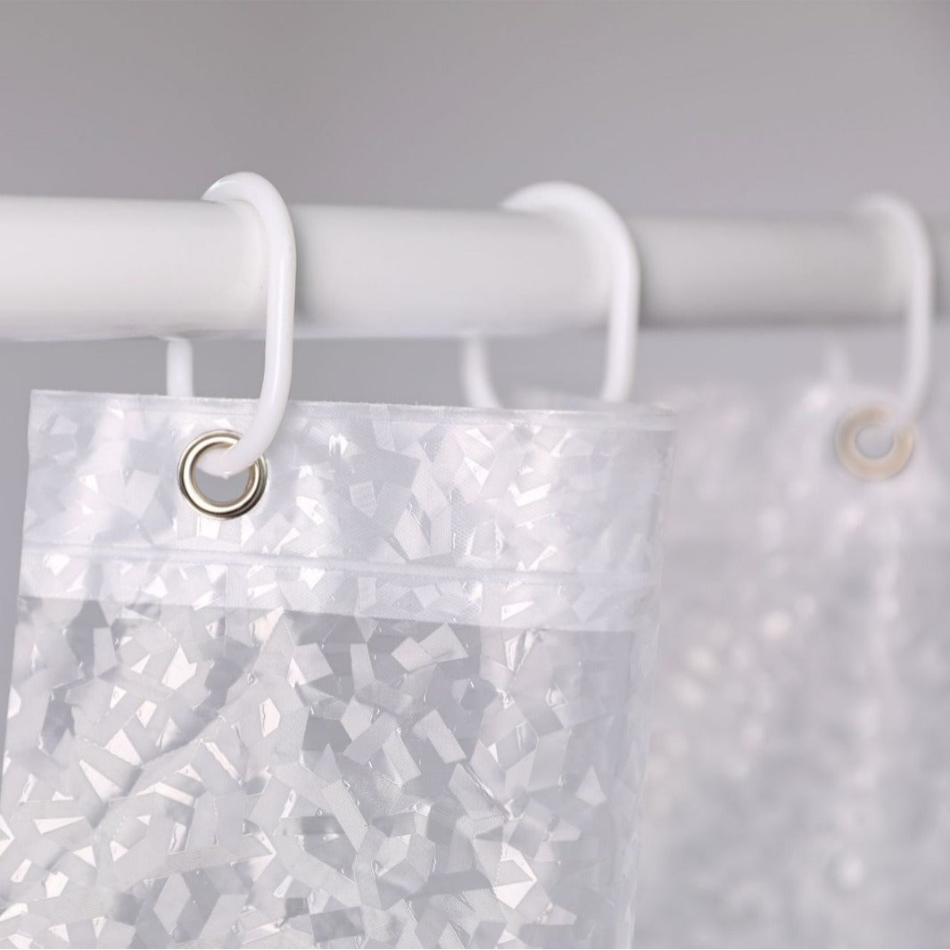 Elegant Textured Shower Curtain Stornfield