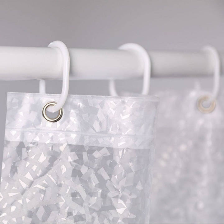 Elegant Textured Shower Curtain Stornfield