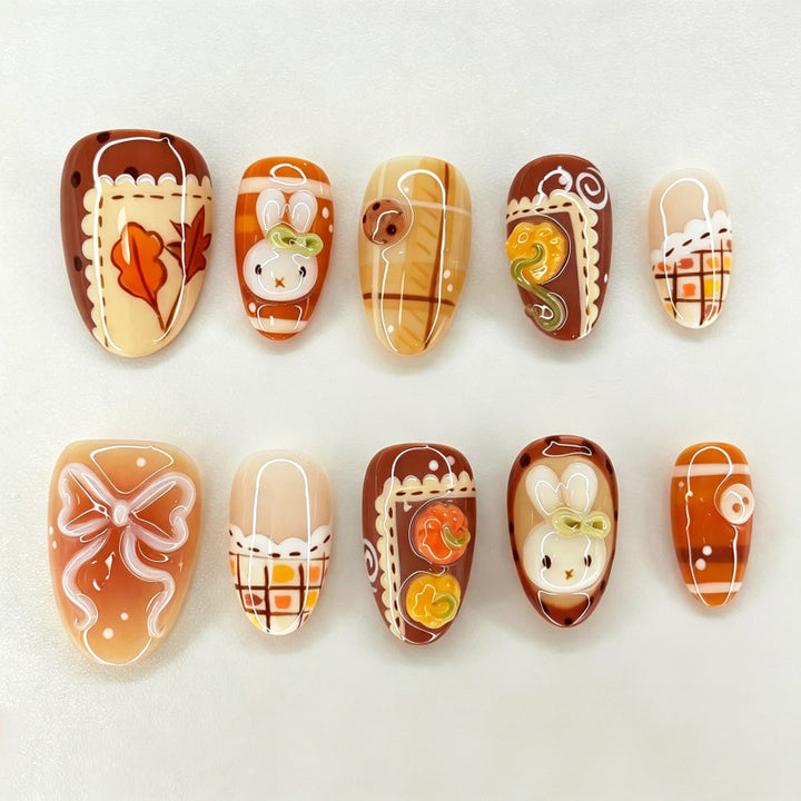 Seasonal Themed Press-On Nail Art Set