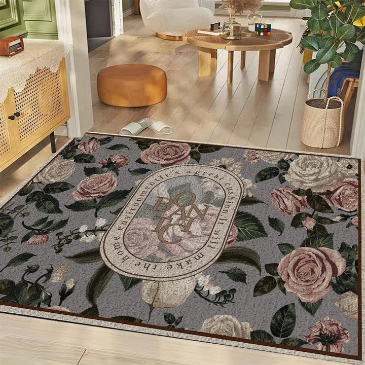 Floral Patterned Decorative Area Rug