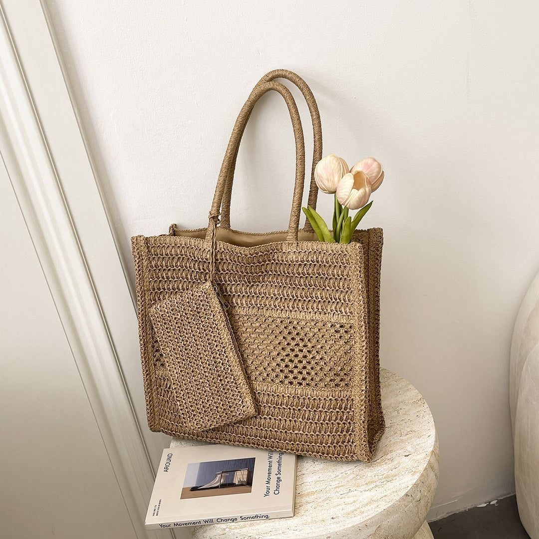 Handbag Made of Natural Weave Stornfield