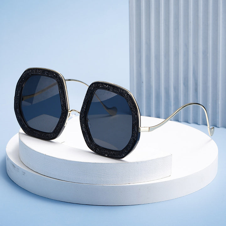 Women's geometric sunglasses with luxurious frame Stornfield