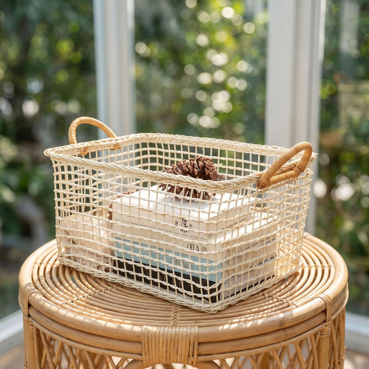 Practical storage basket with braided design Stornfield