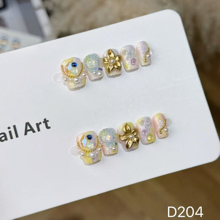 Handmade Decorative Press-On Nail Set