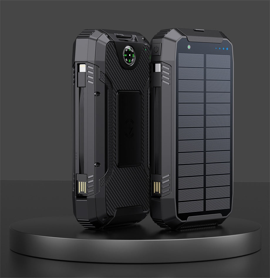 Robust Solar Power Bank with Multifunctional Charging Port Stornfield