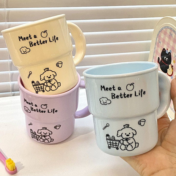 Ceramic mug with cute animal design Stornfield