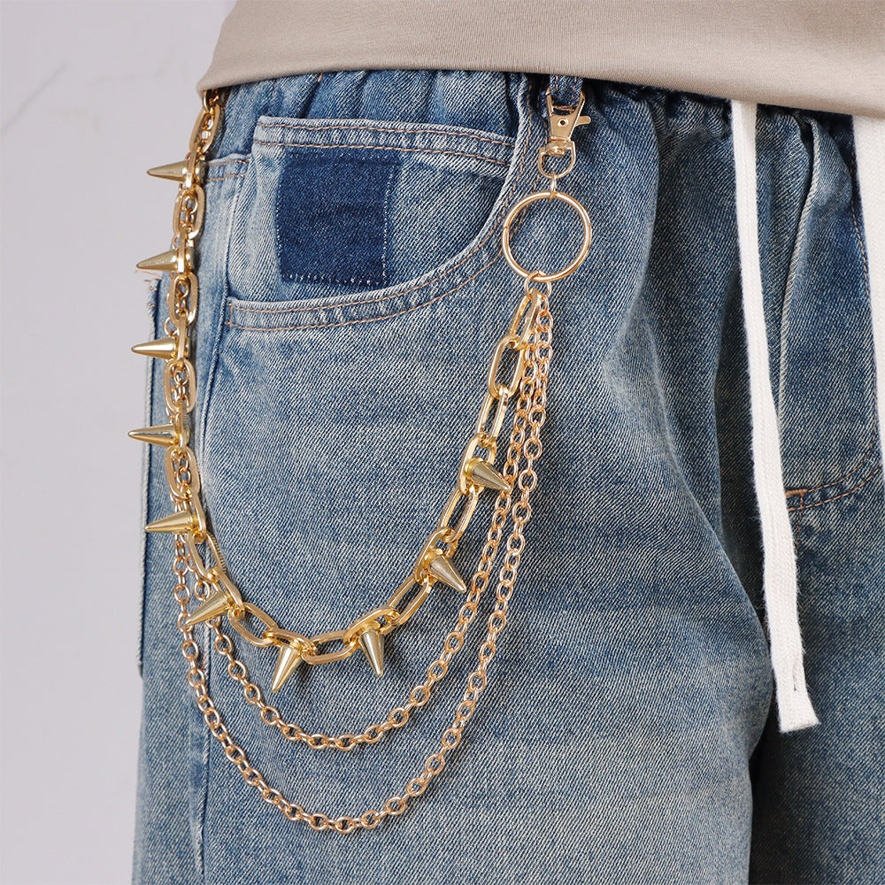 Fashionable chain belt with stud accents Stornfield