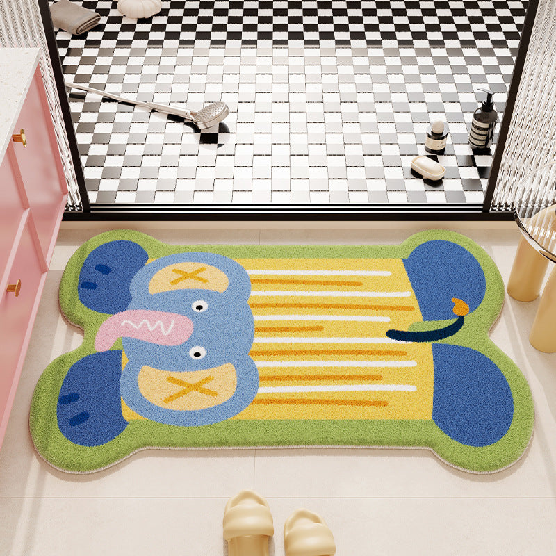 Plush Bear-Shaped Bath Mat