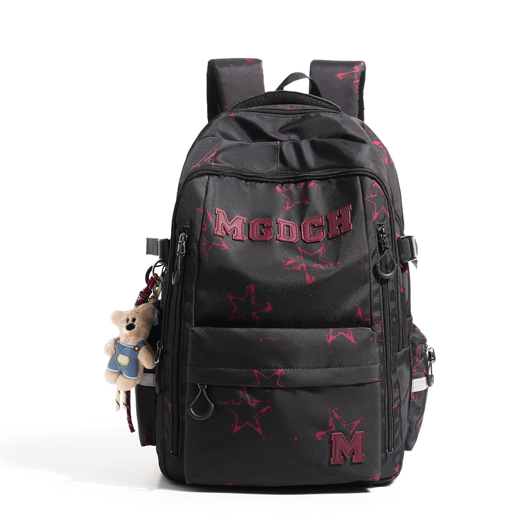 Star-Print Multi-Compartment Backpack Stornfield