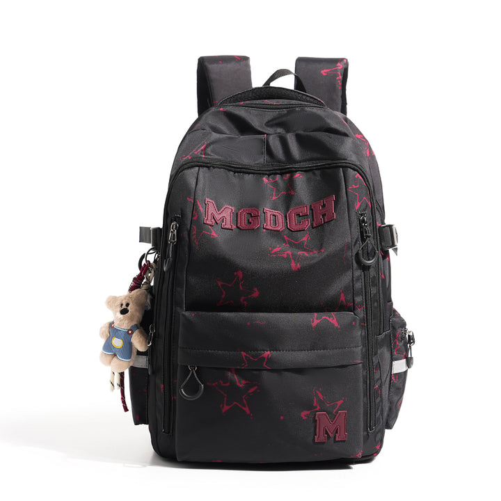 Star-Print Multi-Compartment Backpack Stornfield