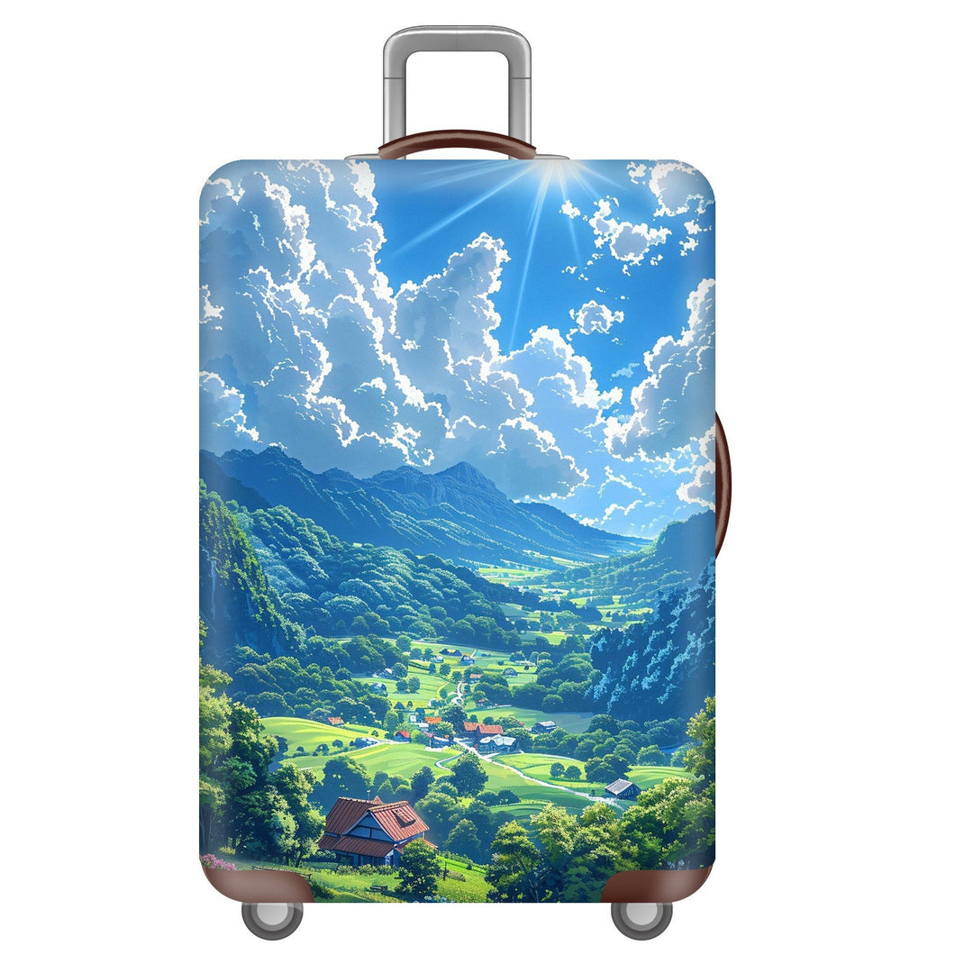 Unisex Hard Shell Suitcase with Dreamy Landscape Design Stornfield