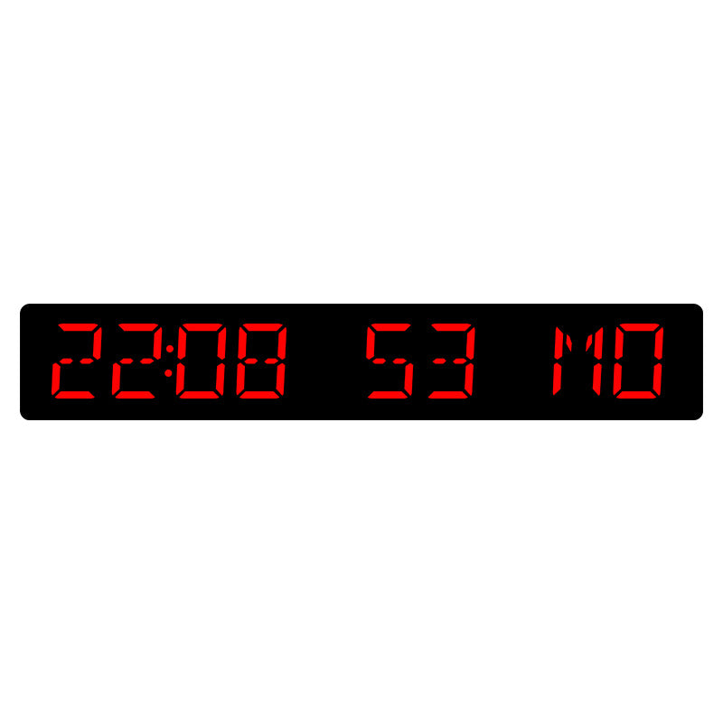 Digital wall clock with large LED display Stornfield