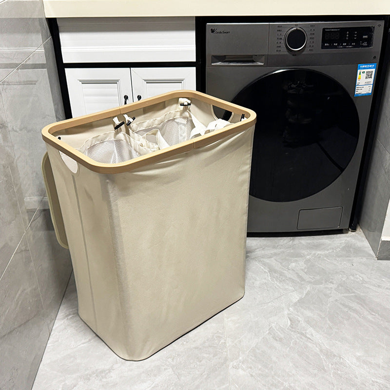 Modern laundry basket with removable lid and carrying handles Stornfield