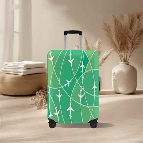 Unisex nan elastic suitcase cover with volcanic lava marble design, stretch protective cover for trolley Stornfield