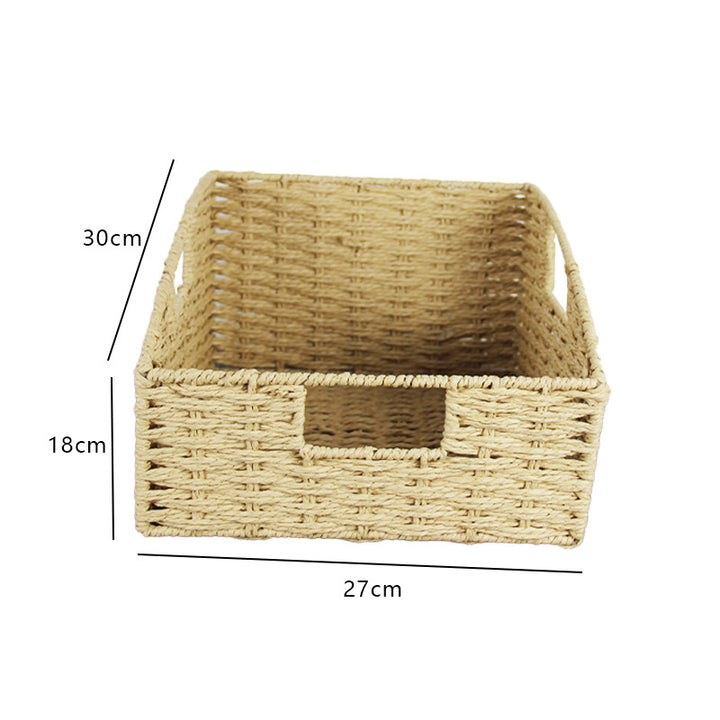 Natural Fiber Rectangular Storage Basket Stornfield