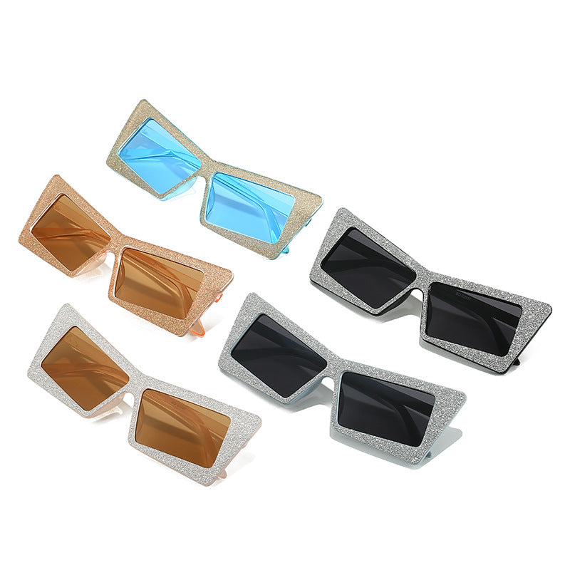 Women's geometric sunglasses with sparkling elements Stornfield