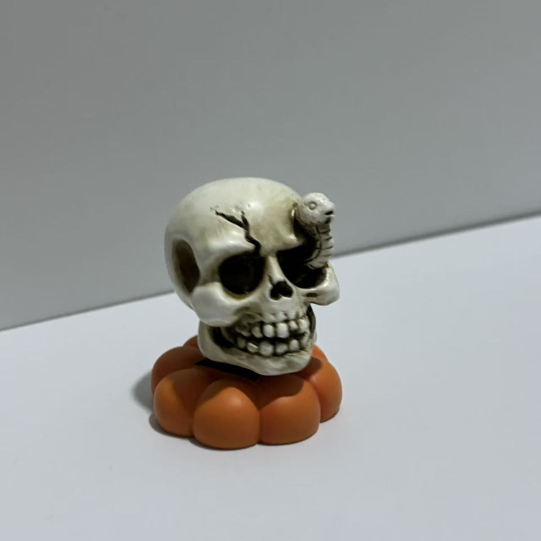 Decorative grave stone figure with ghost Stornfield