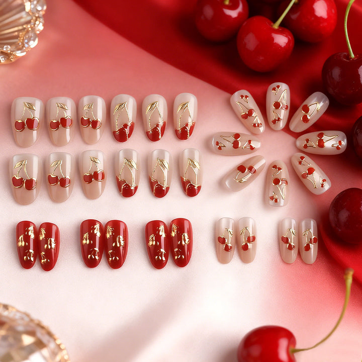 Artistic Cherry Blossom Press-On Nails Stornfield