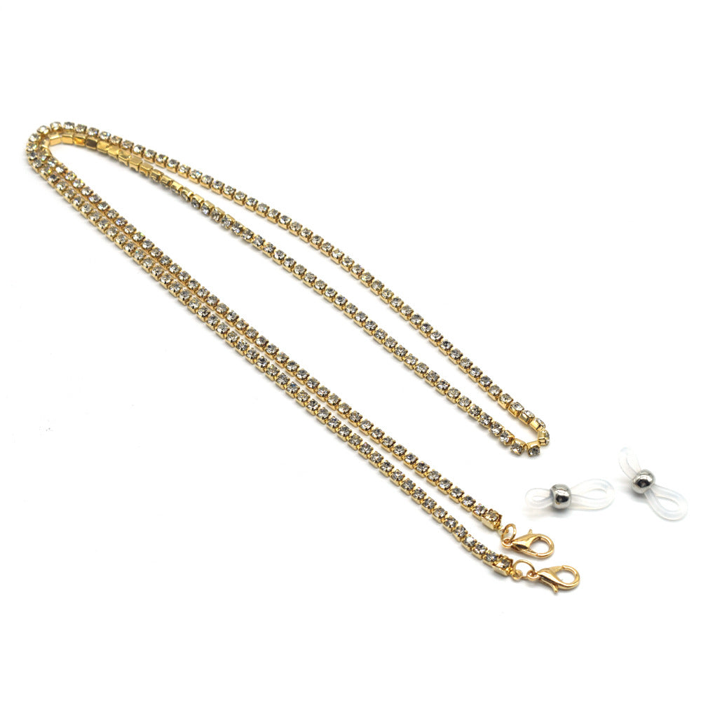 Elegant Rhinestone-Embellished Eyewear Chain Stornfield
