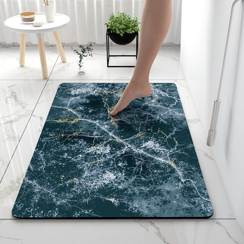 Soft Textured Abstract Bath Mat