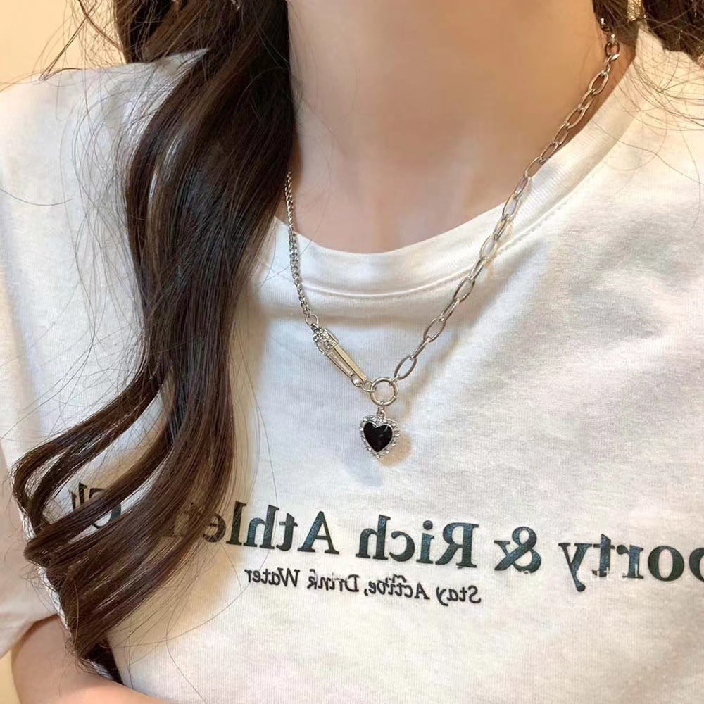 Heart-Shaped Pendant Necklace with Chain Stornfield