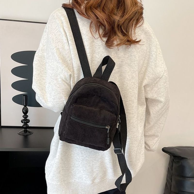 Compact Corduroy Mini Backpack Stornfield
