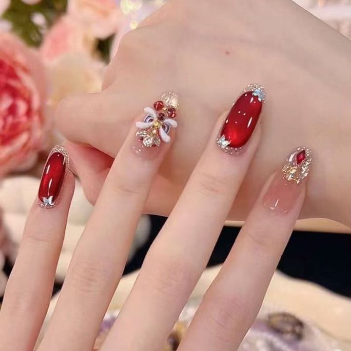 Luxury Decorative Press-On Nails Stornfield