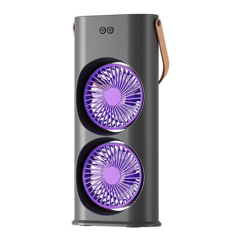 Unisex Dual-Head Portable Cooling Fan Stornfield