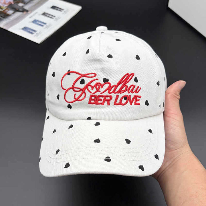 Women's Playful Heart-Patterned Adjustable Cap Stornfield