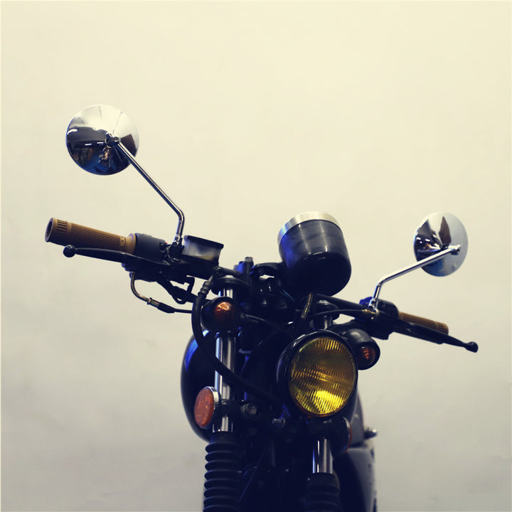 Adjustable motorcycle rearview mirror with modern design and high visibility Stornfield