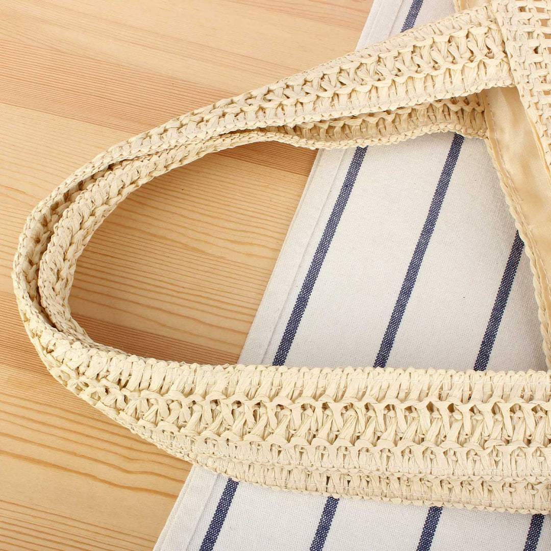 Handbag Made of Natural Wicker with Minimalist Details Stornfield