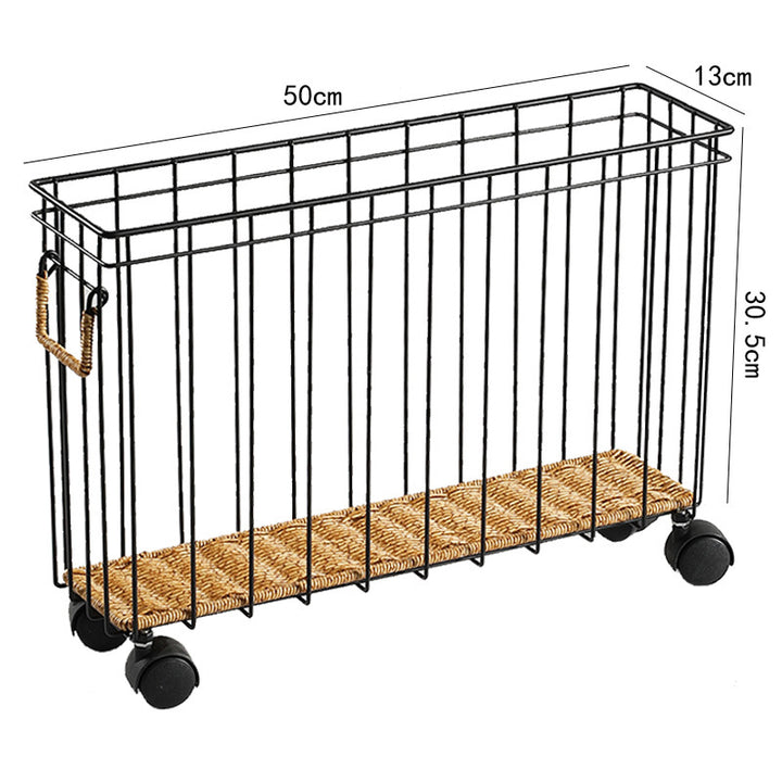 Unisex Modern Storage Basket with Wheels Stornfield