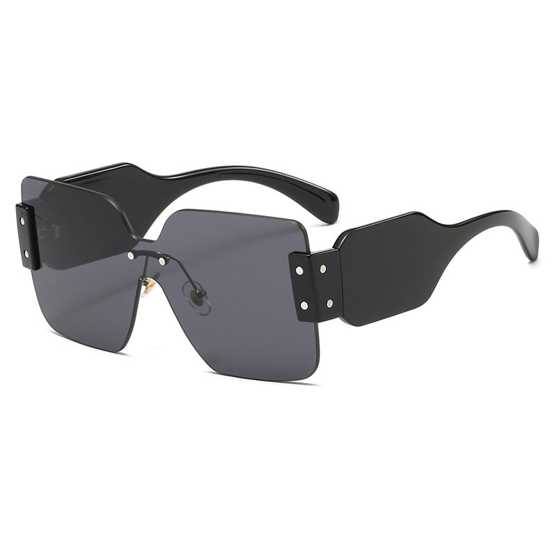 Women's fashionable flat sunglasses with creative design Stornfield