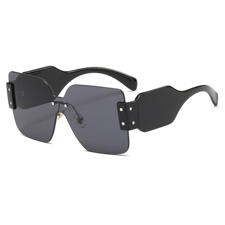 Women's fashionable flat sunglasses with creative design Stornfield