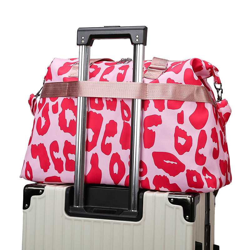 Sporty travel bag with trendy zebra pattern Stornfield