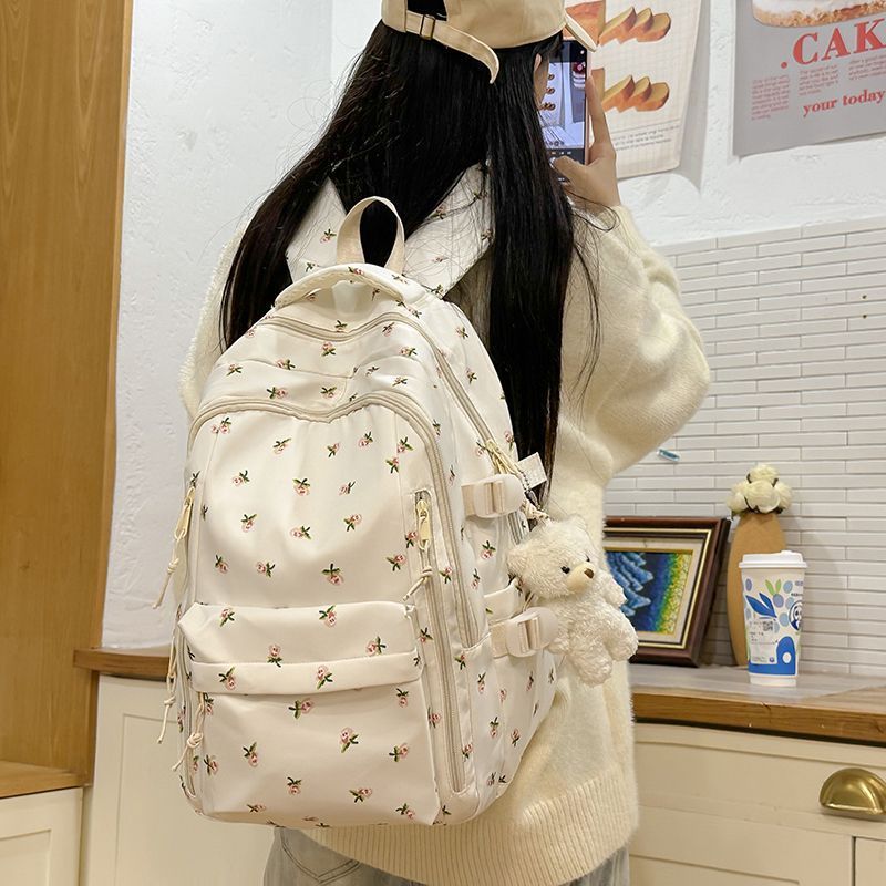 Flower-embellished Backpack Stornfield