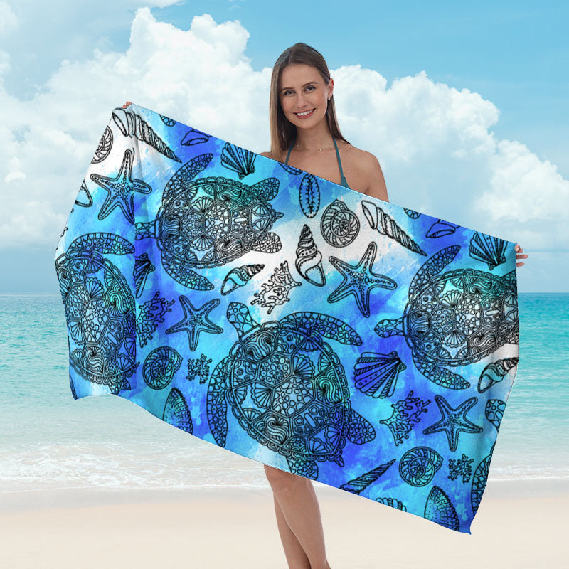 Beach towel with striking surf design Stornfield
