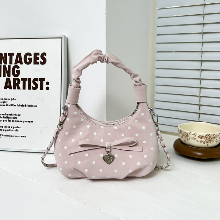 Playful Polka Dot Handheld Purse