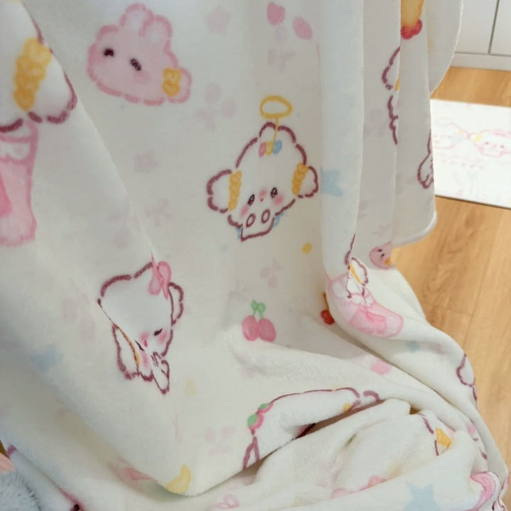 Cute Animal Print Plush Blanket