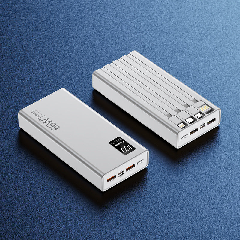 High-performance power bank with integrated fast charging function and digital charging display Stornfield