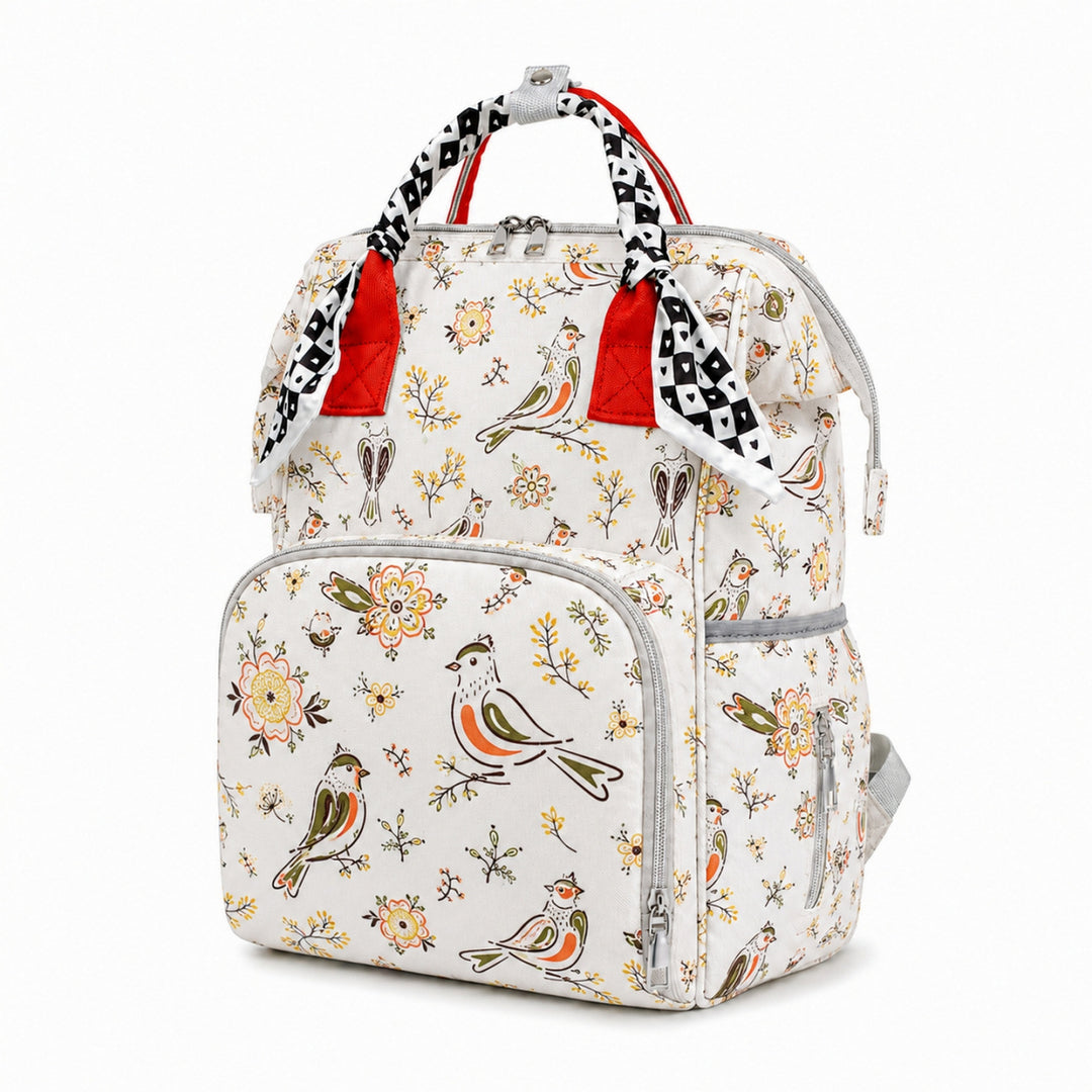 Floral Design Multi-Functional Travel Backpack Stornfield