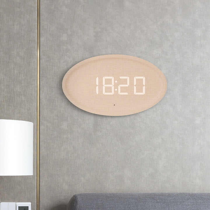 Digital Wall Clock in modern minimalist design Stornfield