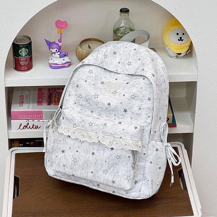 Cute Decorative Star-Embellished Backpack Stornfield