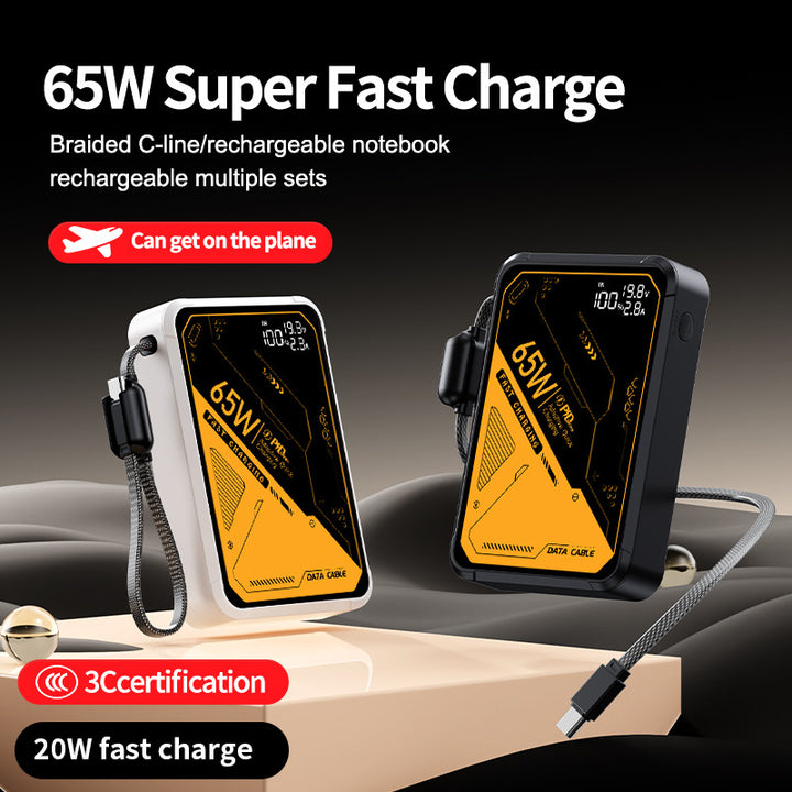 Portable high-performance charger with intelligent USB-C port and digital display Stornfield