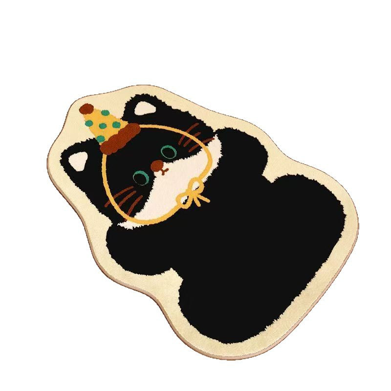 Cartoon Cat-Themed Bath Mat Stornfield