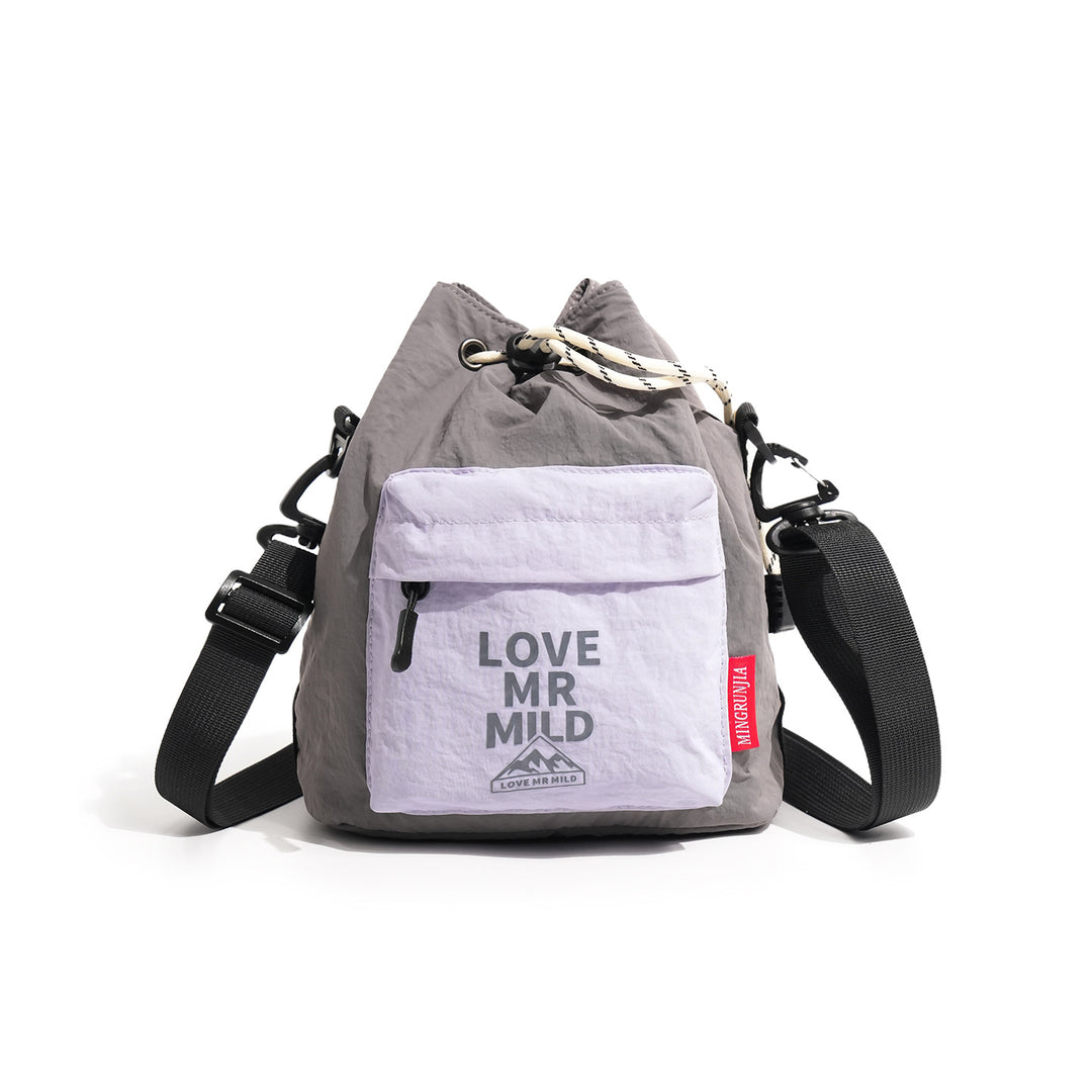 Versatile Drawstring Backpack with External Pocket Stornfield