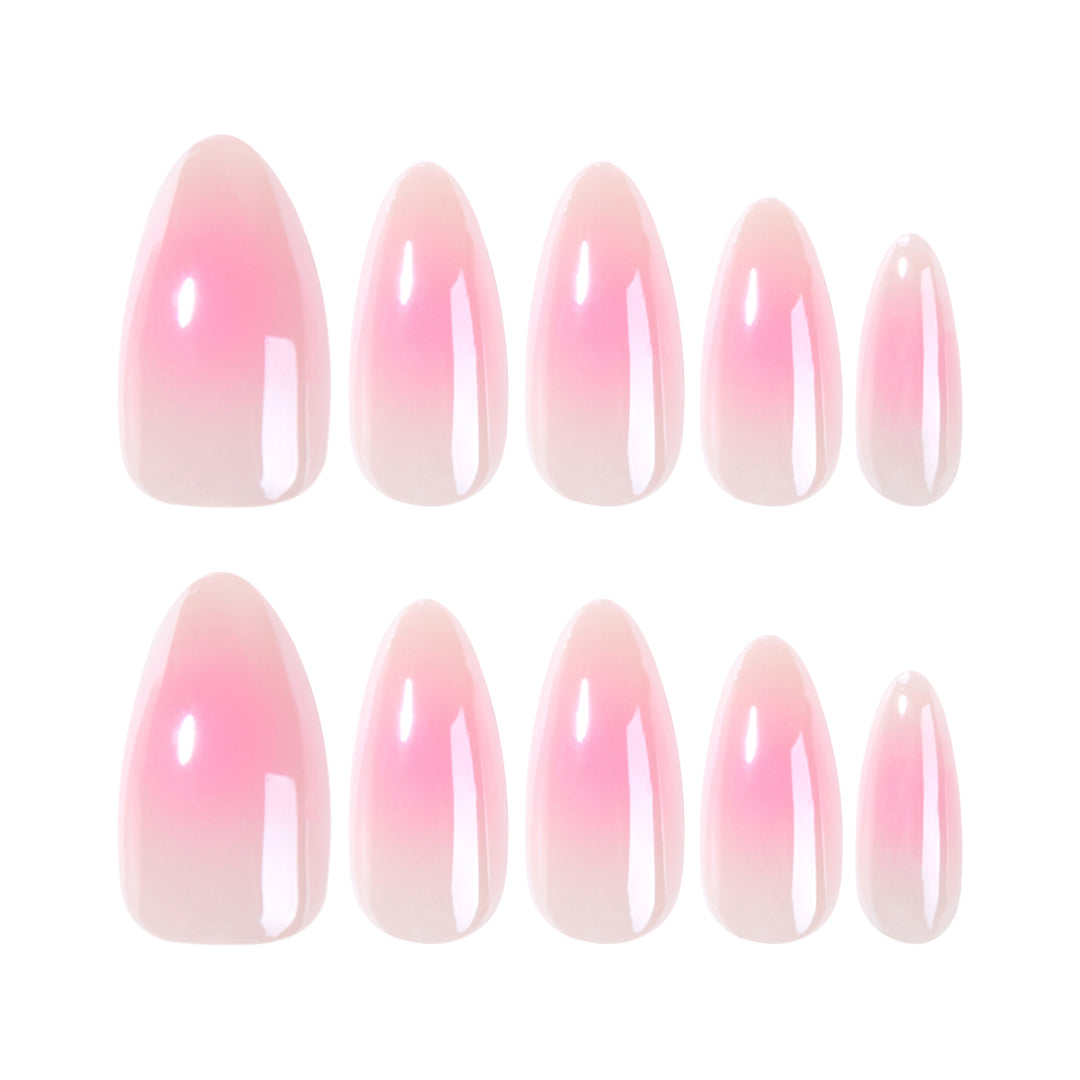 Artful nail extensions in elegant ombre design Stornfield