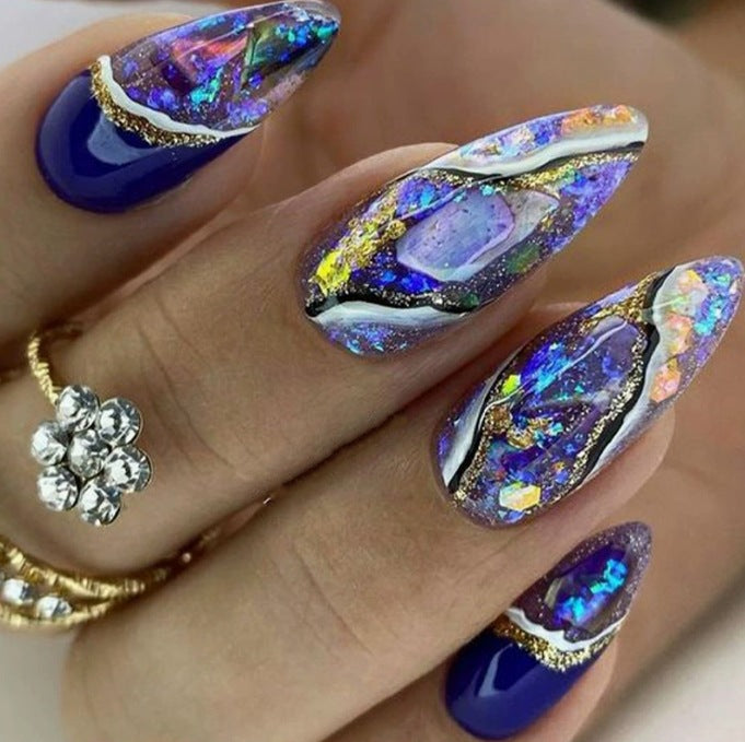 Artistic Gemstone Nail Art Stornfield