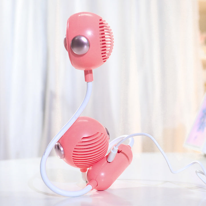 Women's Portable USB Neck Fan with Flexible Holder Stornfield