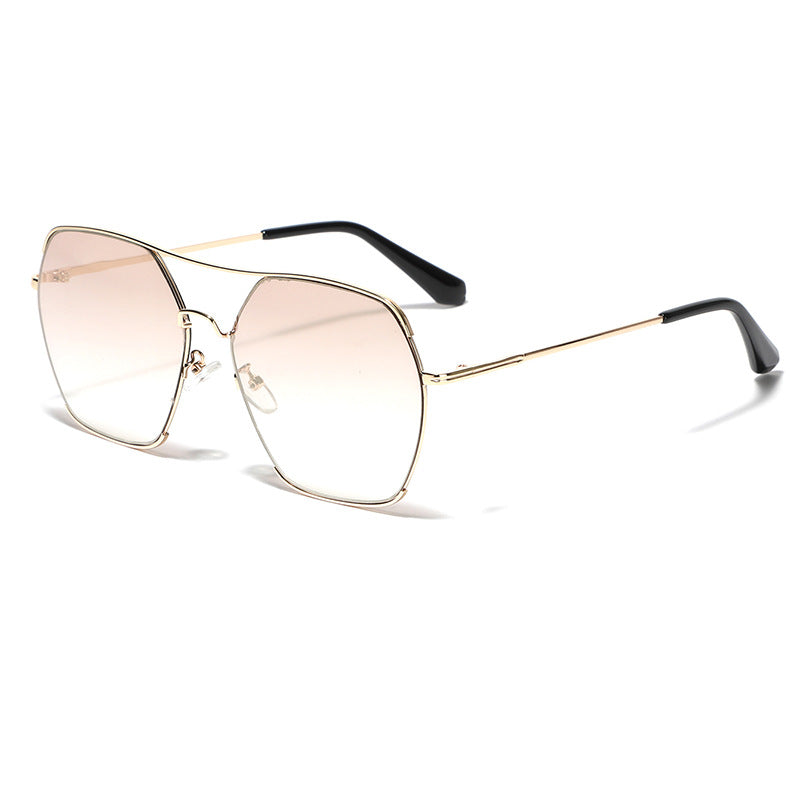 Women's oversized fashion sunglasses with elegant metal frame Stornfield